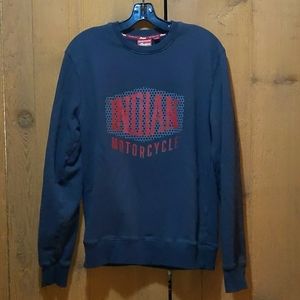 Indian Motorcycle Lt Black Shield Logo Crewneck